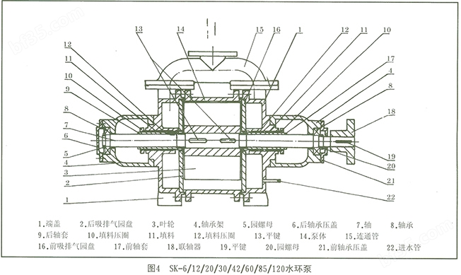 SK真空泵 结构图2