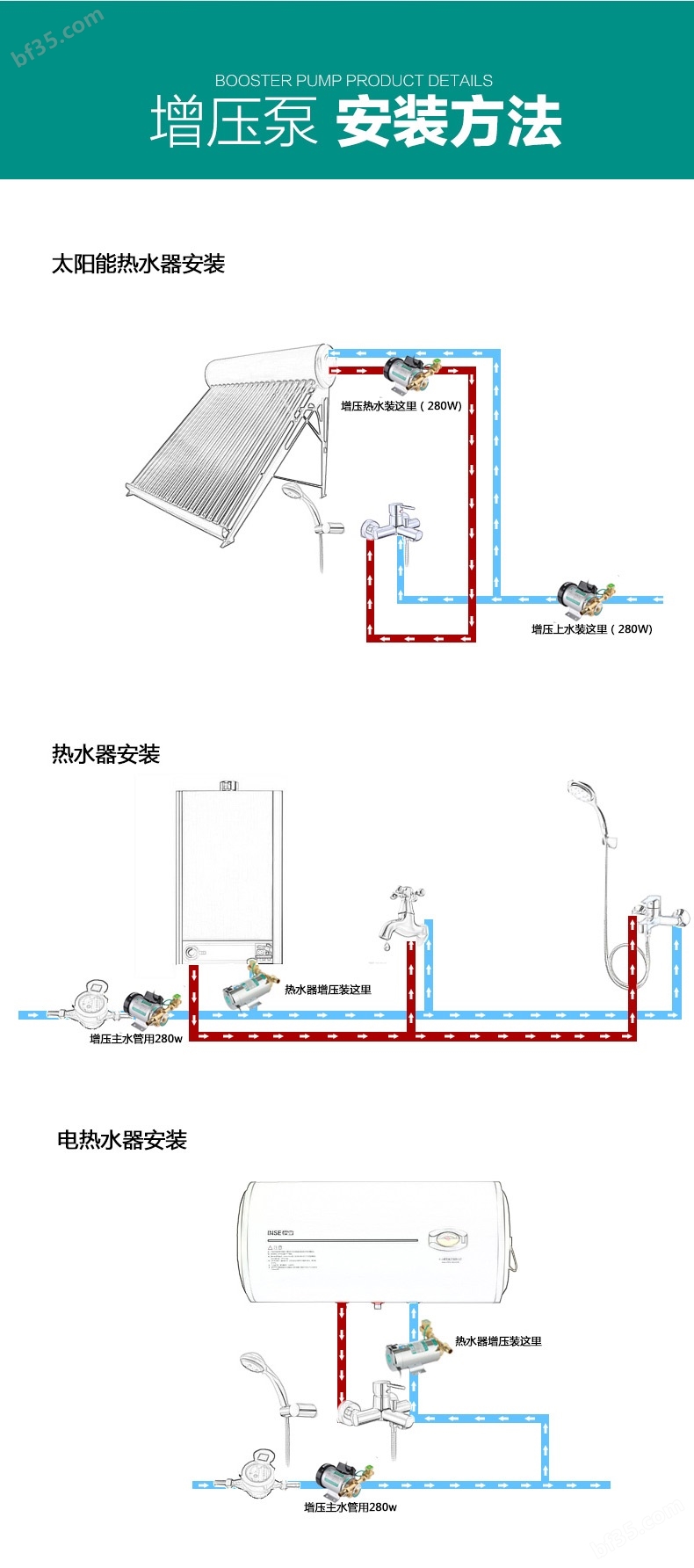 家用增压泵安装方法